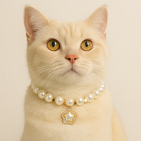 Celestial Pearl Cat Collar