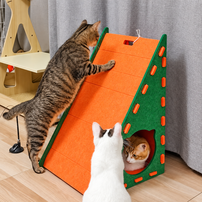 3-in-1 Cat Scratcher & Hideaway