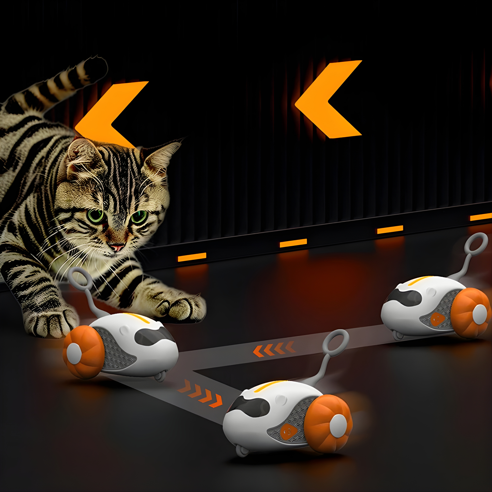 TurboTail Pro™ – Interactive Remote Control Cat Toy