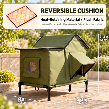 CozyHaven Heated Outdoor Cat House