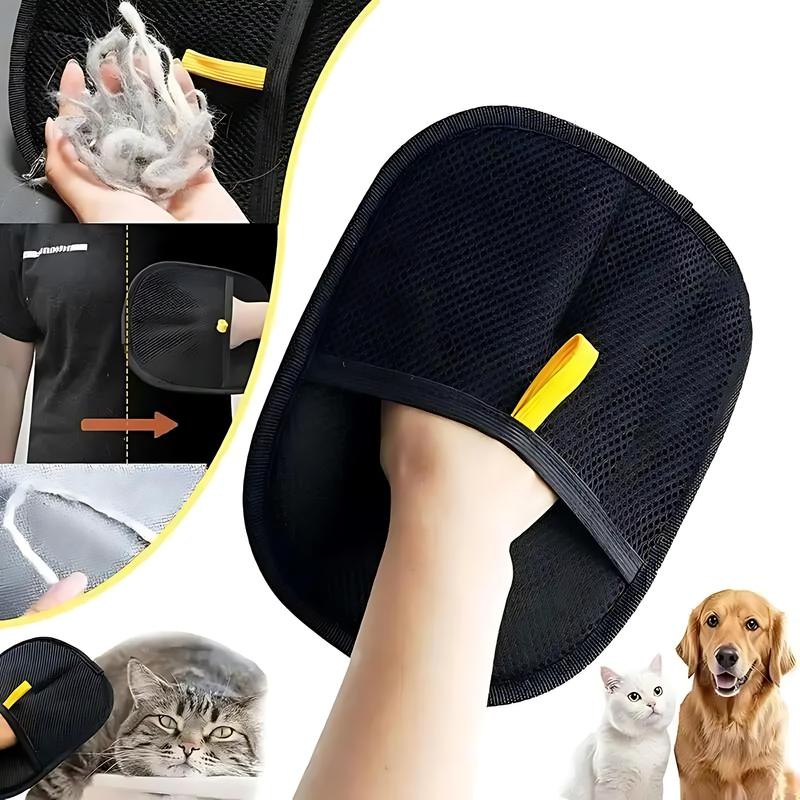 Pet Hair Removal Gloves – Electrostatic Reusable Fur Remover for Cats & Dogs
