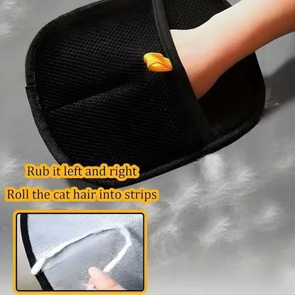 Pet Hair Removal Gloves – Electrostatic Reusable Fur Remover for Cats & Dogs