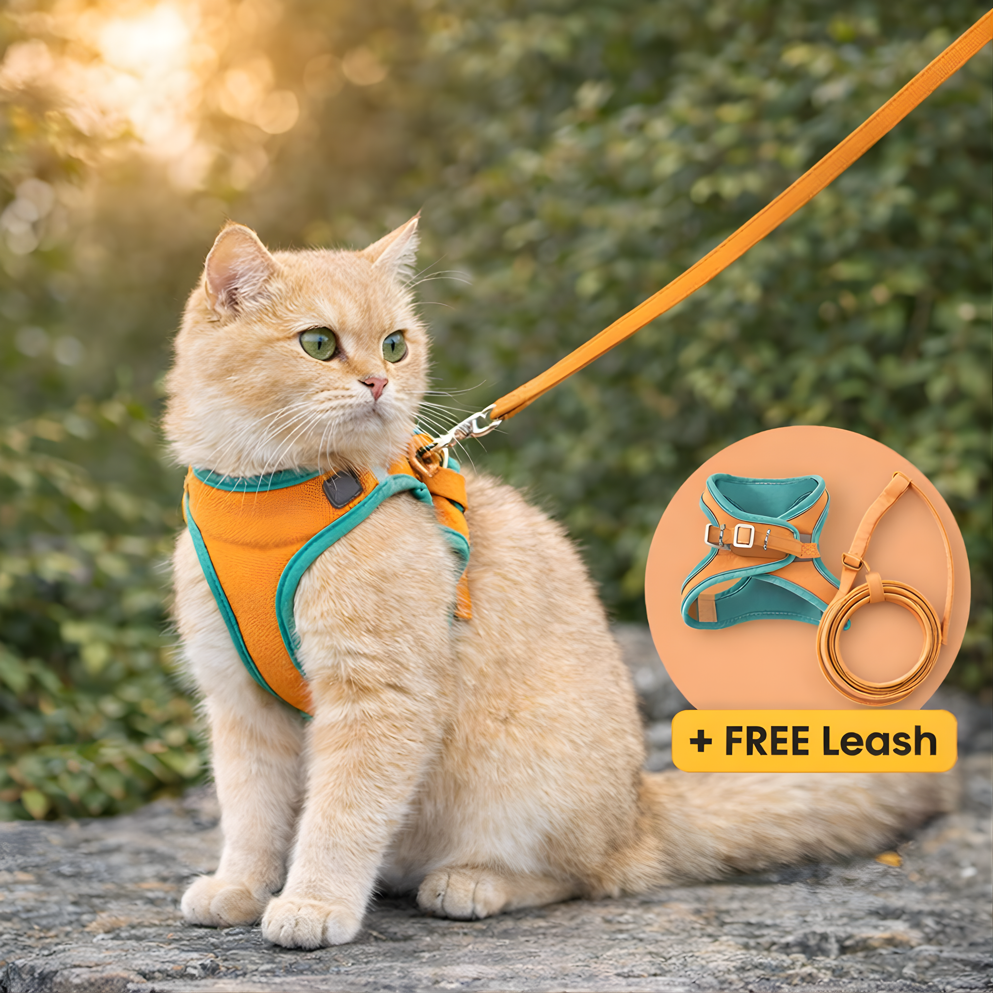 Escape-Proof Cat Harness + Leash
