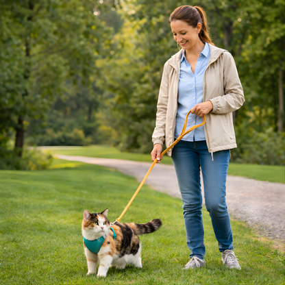Escape-Proof Cat Harness + Leash
