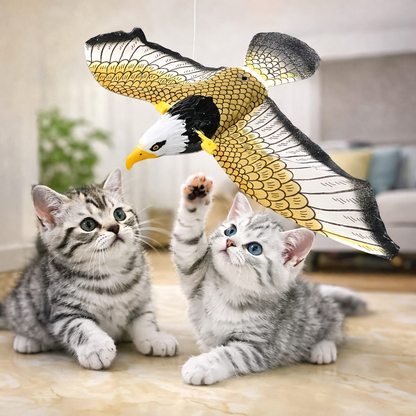 Interactive Flying Hanging Electric Bird Toy for Cats