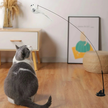 Simulated Bird Wand Cat Toy