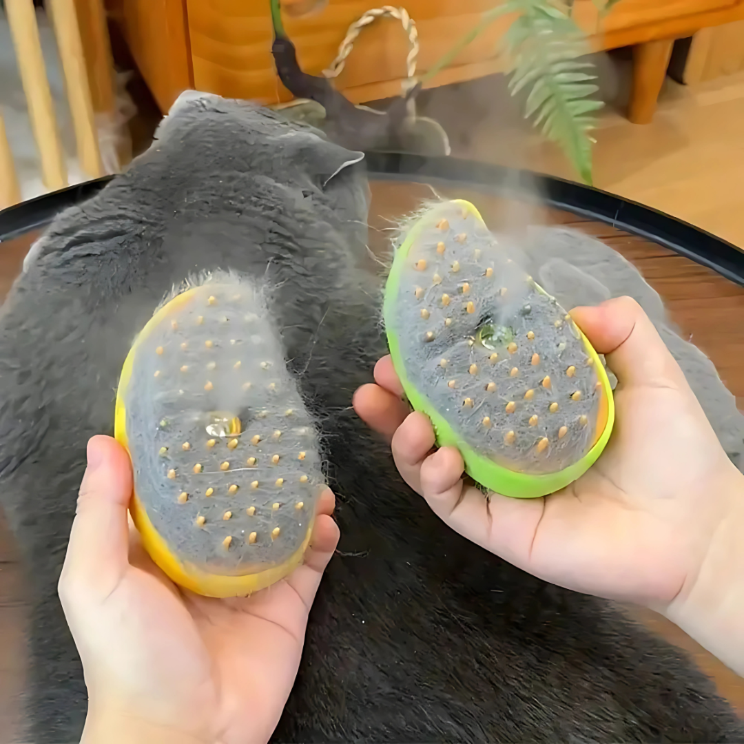 Cat Steamy Brush – Grooming & Massage Tool for Pets