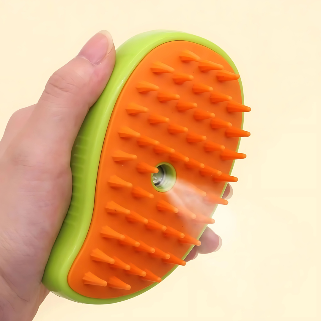 Cat Steamy Brush – Grooming & Massage Tool for Pets