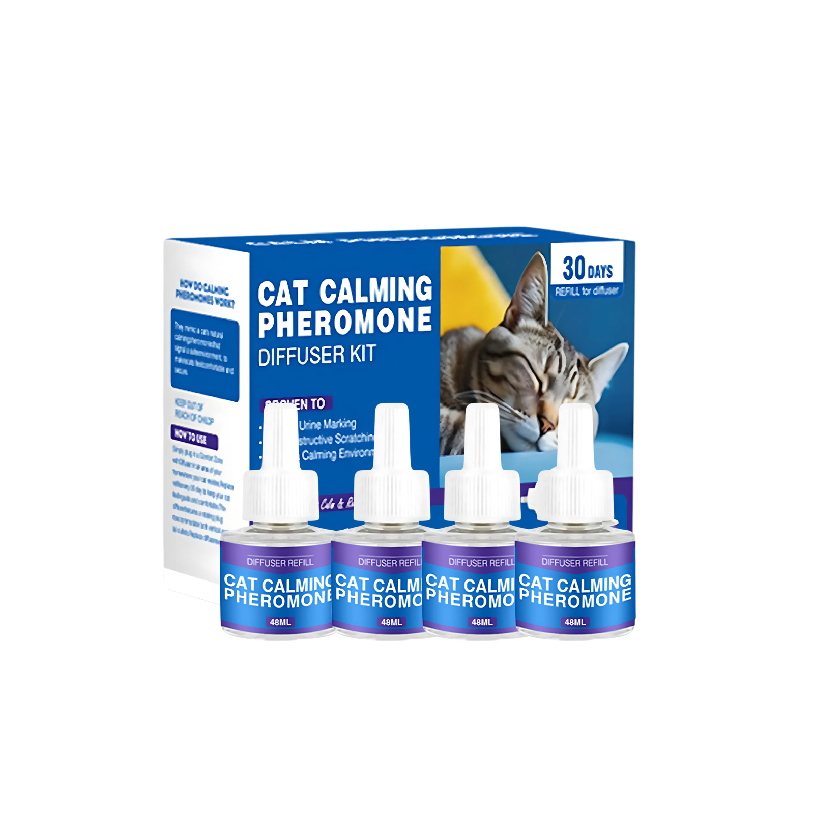 CalmlyPaws™ Cat 120 Days - 4 Refills