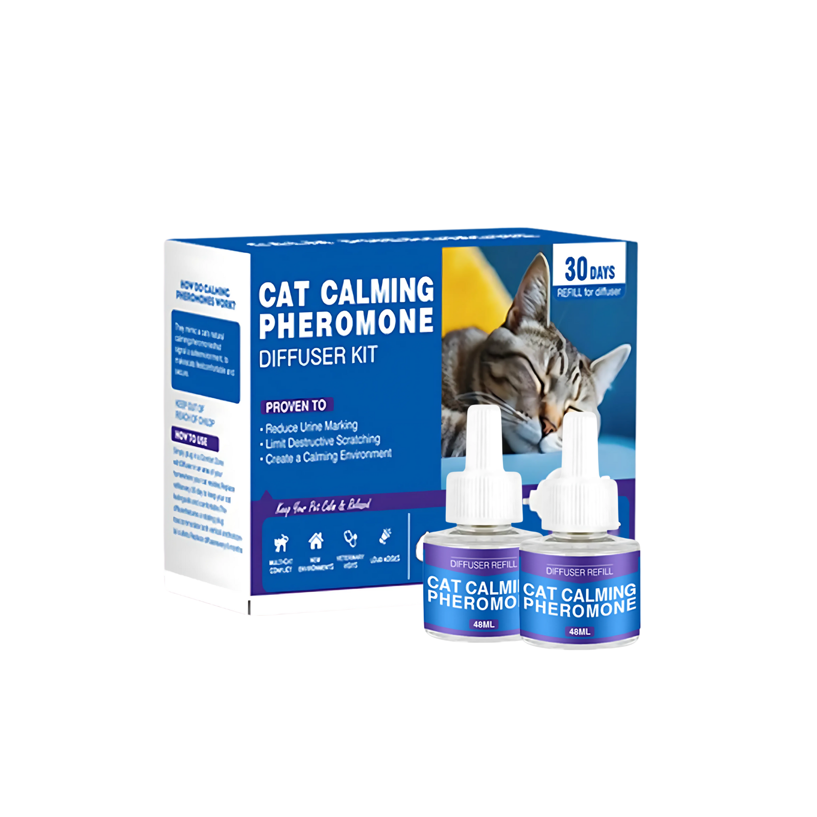 CalmlyPaws™ Cat 60 Days - 2 Refills