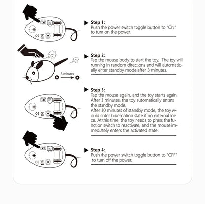 Interactive Motion-Activated Mouse Cat Toy